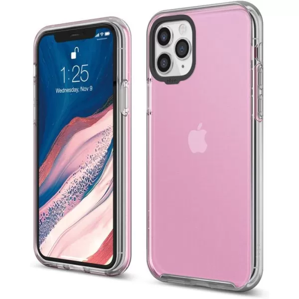 elago Clear Hybrid Case Compatible with iPhone 11 Pro Aqua BlueLovely Pink