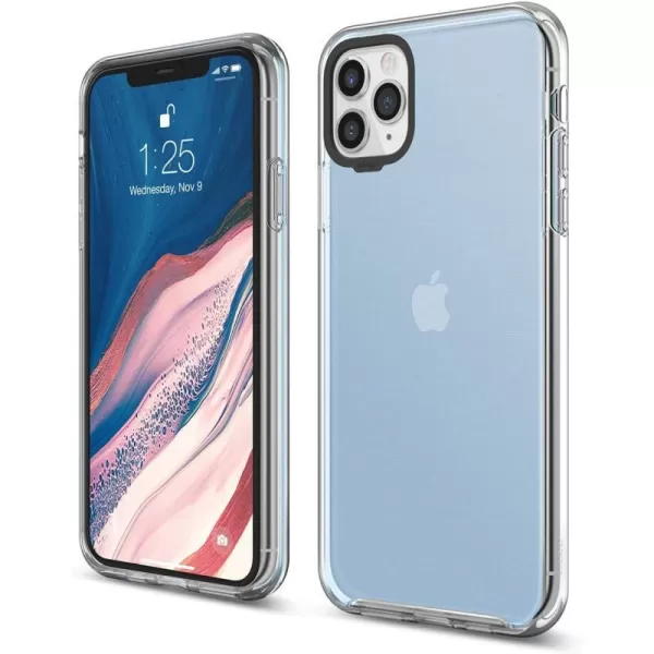 elago Clear Hybrid Case Compatible with iPhone 11 Pro Max Lovely PinkAqua Blue