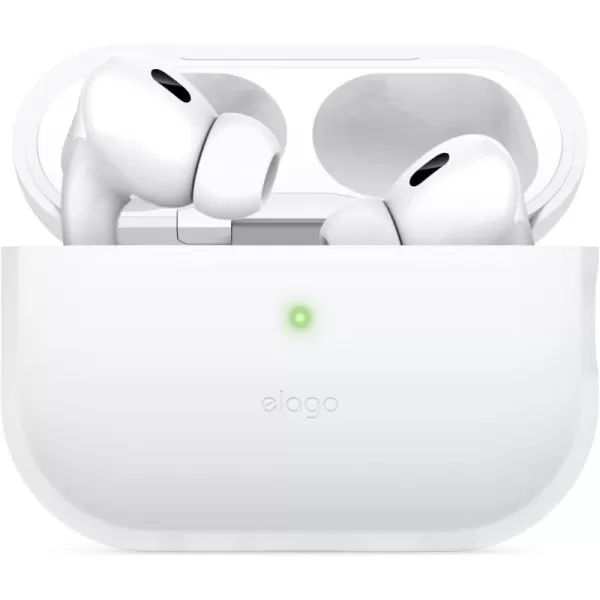 elago Compatible with AirPods Pro 2nd Generation Case 2022 Protective Silicone Case Compatible with Apple AirPods Pro 2 Front LED Visible Supports Wireless Charging MintNightglow Blue