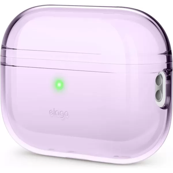 elago Compatible with AirPods Pro 2nd Generation Case Clear Cover  Compatible with AirPods Pro 2 Case Protective Case Cover Shockproof Wireless Charging Reduced Yellowing TransparentLavender