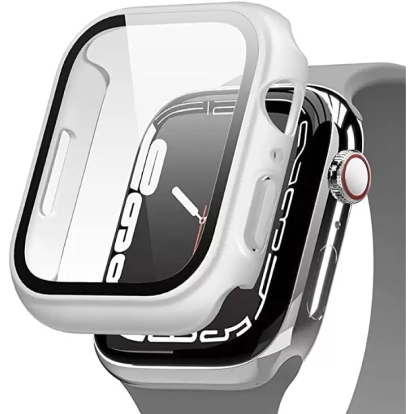 elago Compatible with Apple Watch Series 9 8 7 Screen Protector Clear Shield Compatible with iWatch 45mm 41mm Protection Hard PC  Tempered Glass Full Access Charge Directly 45mm ClearClear Matte 41mm