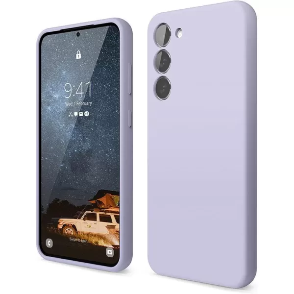 elago Compatible with Samsung Galaxy S23 Plus Case Liquid Silicone Case Full Body Protective Cover Shockproof Slim Phone Case AntiScratch Soft Microfiber Lining 66 inch LavenderLavender