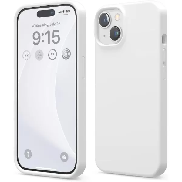 elago Compatible with iPhone Case Liquid Silicone Case Full Body Protective Cover Shockproof Slim Phone Case AntiScratch Soft Microfiber Lining 61 inch Whiteelago Compatible with iPhone Case Liquid Silicone Case Full Body Protective Cover Shockproof Slim Phone Case AntiScratch Soft Microfiber Lining 61 inch White