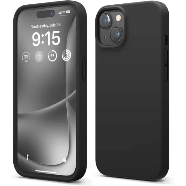 elago Compatible with iPhone Case Liquid Silicone Case Full Body Protective Cover Shockproof Slim Phone Case AntiScratch Soft Microfiber Lining 61 inch Blackelago Compatible with iPhone Case Liquid Silicone Case Full Body Protective Cover Shockproof Slim Phone Case AntiScratch Soft Microfiber Lining 61 inch Black