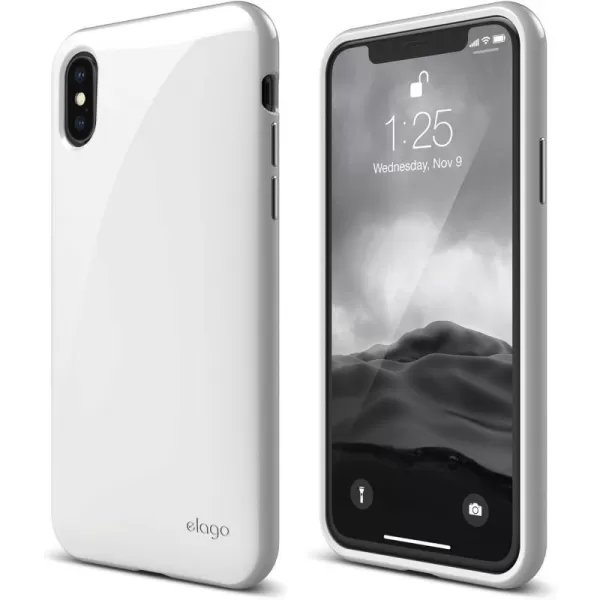 elago Cushion Series for iPhone Xs case iPhone X Case Upgrade Version  AntiSmudge Coat Shock Absorbing TPU Protective Cover for Apple iPhone Xs 2018 iPhone X 2017  Whiteelago Cushion Series for iPhone Xs case iPhone X Case Upgrade Version  AntiSmudge Coat Shock Absorbing TPU Protective Cover for Apple iPhone Xs 2018 iPhone X 2017  White