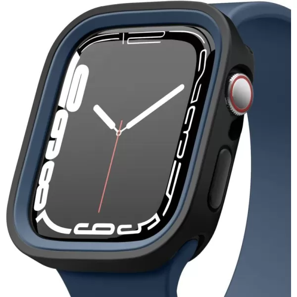 elago Duo Case Compatible with Apple Watch 987654SE Compatible with iWatch 41mm 40mm Full Protection Hard PC  TPU Material Full Access to Screen Two PCs Included Strap not IncludedTPU Black  PC Jean Indigo  Clear 4445mm