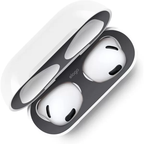 elago Dust Guard Compatible with AirPods 3 Case DustProof Sticker Compatible with AirPods 3rd Generation Case 2021 Protection from Iron amp Metal Shavings Clean Your AirPods 1 Set Dark GreyDark Grey