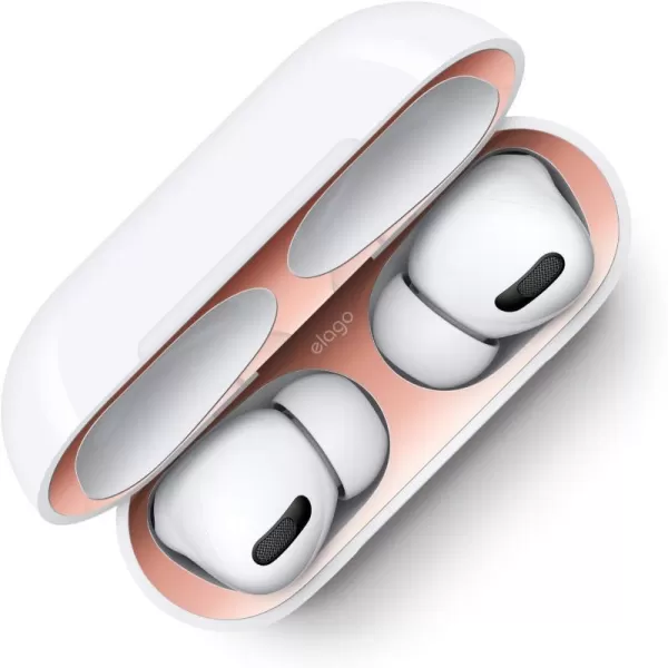 elago Dust Guard Compatible with AirPods Pro AirPods Pro 2nd Generation  DustProof Film Ultra Slim Luxurious Looking Protect from IronMetal Shavings 1 Set Dark GreyUS Patent RegisteredRose Gold