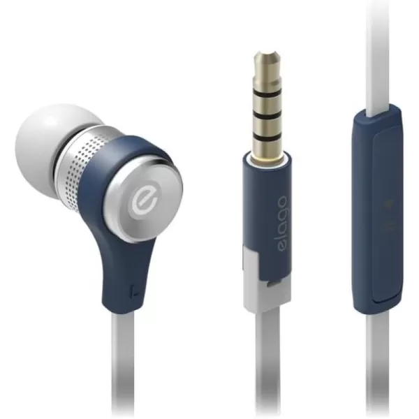 elago E6M Control Talk inEar Earphones ControlTalk with Built in Microphone Champagne GoldJean Indigo