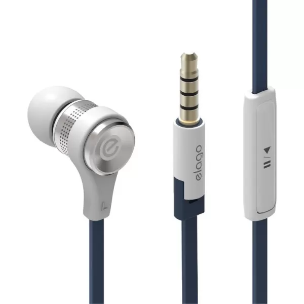 elago E6M Control Talk inEar Earphones ControlTalk with Built in Microphone Champagne GoldWhite