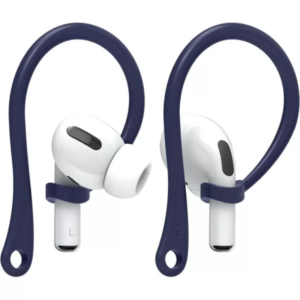 elago Ear Hooks Designed for AirPods Pro 2 AirPods Pro Designed for AirPods 3 amp 2 amp 1 Earbuds Accessories AntiSlip Ergonomic Design Comfortable Fit White US Patent RegisteredJean Indigo