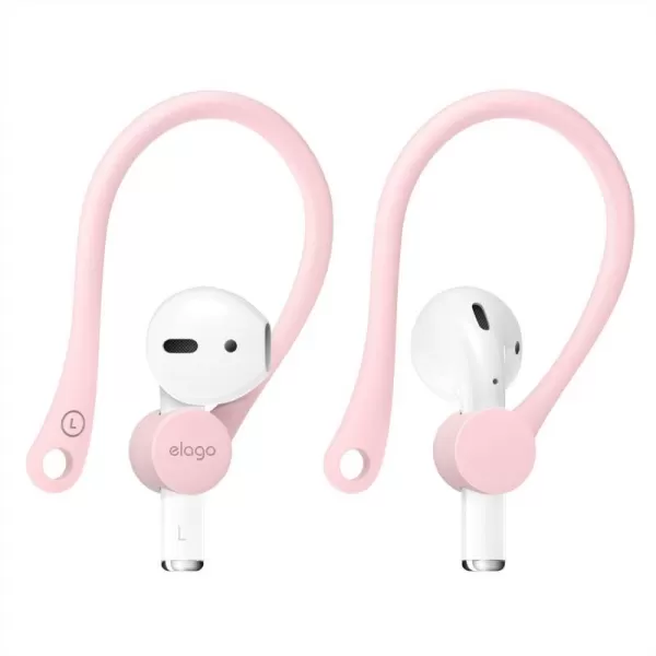 elago Ear Hooks Designed for AirPods Pro AirPods 3 and AirPods 1 2 AntiSlip Earbud Accessories Comfortable Fit Ergonomic Design Durable TPU Construction Perfect for Exercising WhiteLovely Pink