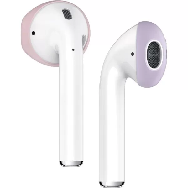 elago Fit in The case Ear Tips Compatible with Apple AirPods 1 amp 2 2 Pairs of 2 Colors  Italian Rose  Coral Blue Lovely Pink  Lavender