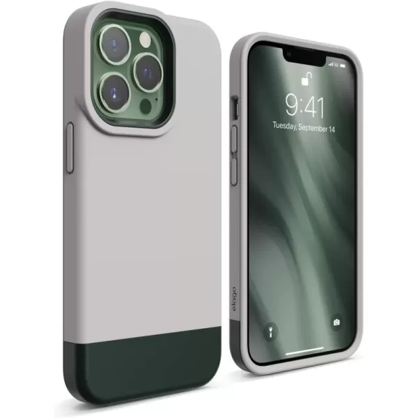 elago Glide Armor Case Designed for iPhone 13 Pro Max Case Drop Protection Shockproof Protective TPU Cover Upgraded Shockproof Mix and Match Parts Enhanced Camera Guard ClearLight BlueiPhone 13 Pro StoneDark Green