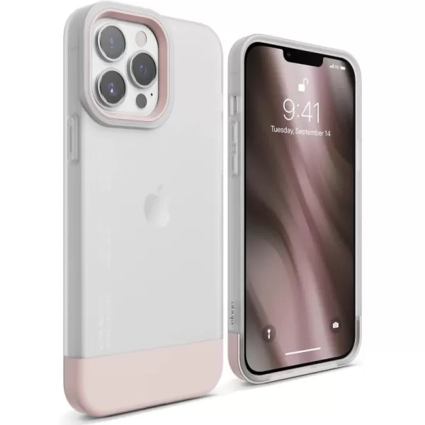 elago Glide Armor Case Designed for iPhone 13 Pro Max Case Drop Protection Shockproof Protective TPU Cover Upgraded Shockproof Mix and Match Parts Enhanced Camera Guard ClearLight BlueiPhone 13 Pro Max ClearLovely Pink