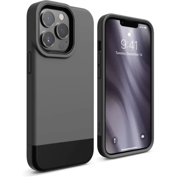 elago Glide Armor Case Designed for iPhone 13 Pro Max Case Drop Protection Shockproof Protective TPU Cover Upgraded Shockproof Mix and Match Parts Enhanced Camera Guard ClearLight BlueiPhone 13 Pro Dark GrayBlack