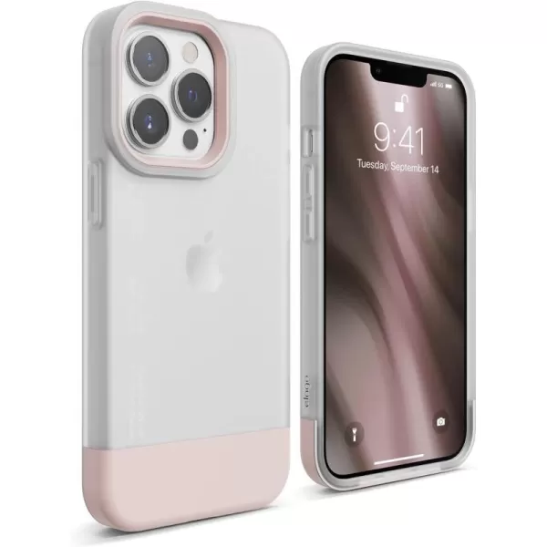 elago Glide Armor Case Designed for iPhone 13 Pro Max Case Drop Protection Shockproof Protective TPU Cover Upgraded Shockproof Mix and Match Parts Enhanced Camera Guard ClearLight BlueiPhone 13 Pro ClearLovely Pink