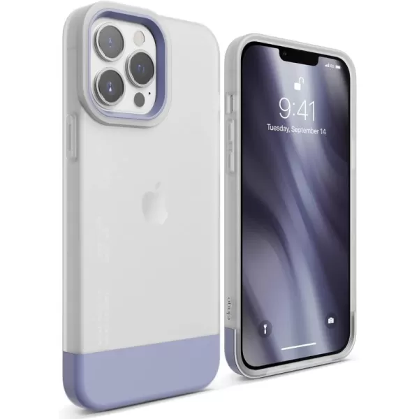 elago Glide Armor Case Designed for iPhone 13 Pro Max Case Drop Protection Shockproof Protective TPU Cover Upgraded Shockproof Mix and Match Parts Enhanced Camera Guard ClearLight BlueiPhone 13 Pro Max ClearPurple