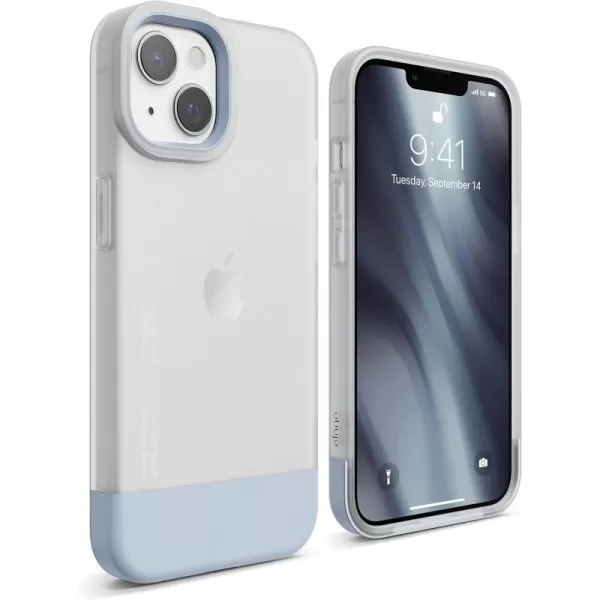 elago Glide Armor Case Designed for iPhone 13 Pro Max Case Drop Protection Shockproof Protective TPU Cover Upgraded Shockproof Mix and Match Parts Enhanced Camera Guard ClearLight BlueiPhone 13 ClearLight Blue