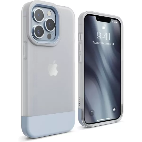 elago Glide Armor Case Designed for iPhone 13 Pro Max Case Drop Protection Shockproof Protective TPU Cover Upgraded Shockproof Mix and Match Parts Enhanced Camera Guard ClearLight BlueiPhone 13 Pro ClearLight Blue