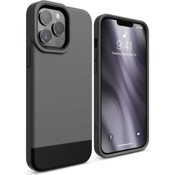 elago Glide Armor Case Designed for iPhone 13 Pro Max Case Drop Protection Shockproof Protective TPU Cover Upgraded Shockproof Mix and Match Parts Enhanced Camera Guard ClearLight BlueiPhone 13 Pro Max Dark GrayBlack