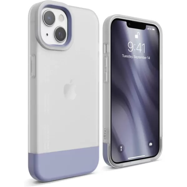 elago Glide Armor Case Designed for iPhone 13 Pro Max Case Drop Protection Shockproof Protective TPU Cover Upgraded Shockproof Mix and Match Parts Enhanced Camera Guard ClearLight BlueiPhone 13 ClearPurple