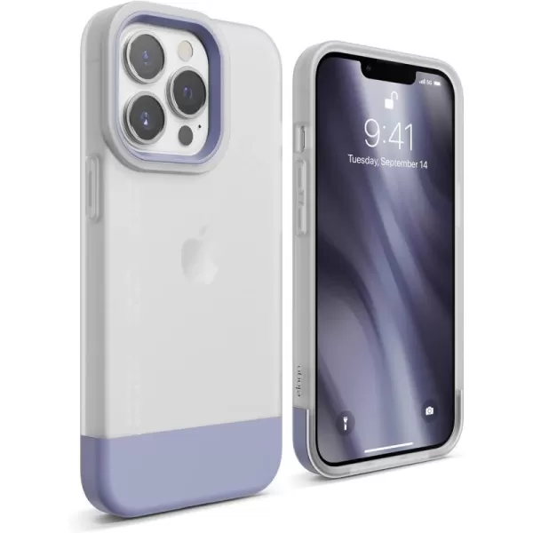 elago Glide Armor Case Designed for iPhone 13 Pro Max Case Drop Protection Shockproof Protective TPU Cover Upgraded Shockproof Mix and Match Parts Enhanced Camera Guard ClearLight BlueiPhone 13 Pro ClearPurple