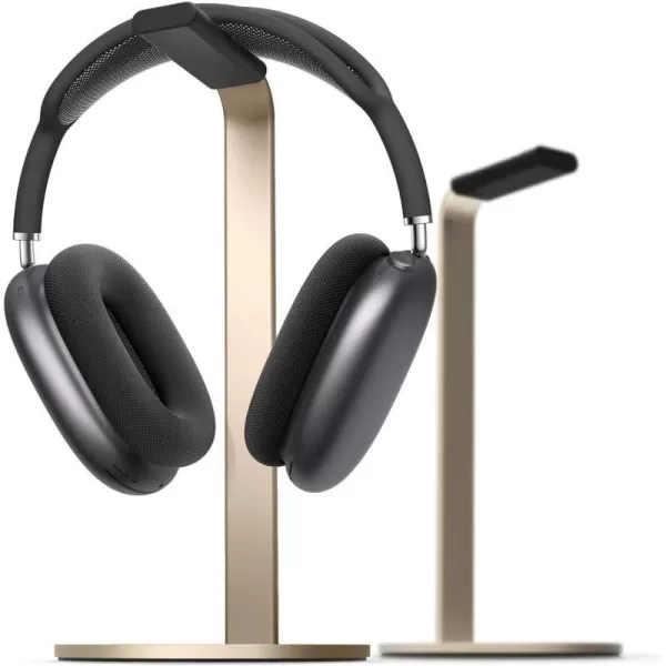 elago H Stand Dark Gray  Premium AluminumScratchFree PaddingPerfect Height Gaming and Audio HeadphonesChampagne Gold