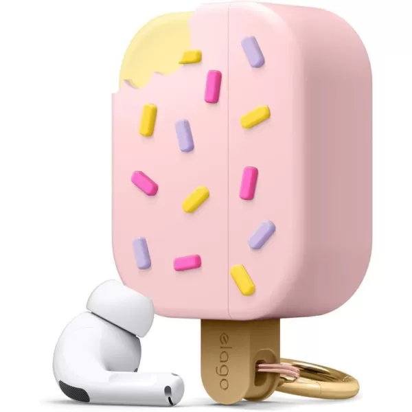 elago Ice Cream AirPods Pro Case with Keychain Designed for Apple AirPods PRO Case BlueberryStrawberry