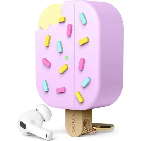 elago Ice Cream Case Compatible with AirPods Pro 2nd Generation Case Cover  Compatible with AirPods Pro 2 Case Karabiner Included Supports Wireless Charging Full Protection ChocolateBlueberry