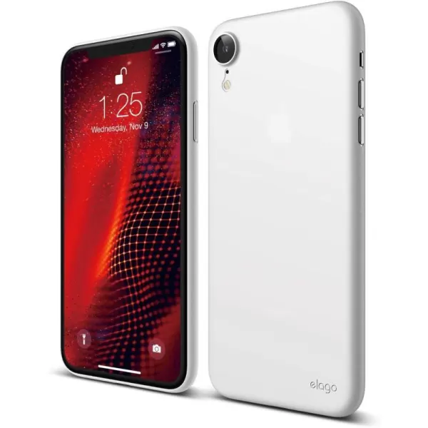 elago Inner Core Series case Comaptible with iPhone XR White  Thinnest and LightestSupport Wireless ChargingOnly Protects Against ScratchesWhite