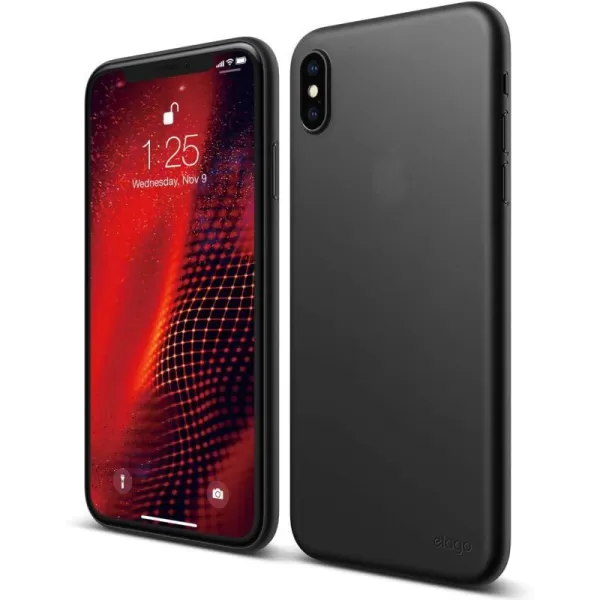 elago Inner Core Series for iPhone Xs Max case Lovely Pink  Thinnest and LightestPrevent DiscolorationSupport Wireless ChargingOnly Protects Against Scratches for iPhone Xs Max 2018Black