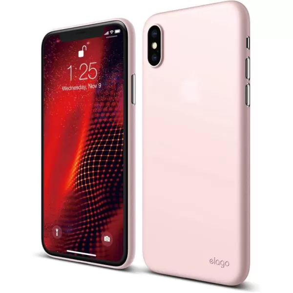 elago Inner Core Series iPhone Xs case Black  Thinnest and LightestSupport Wireless ChargingOnly Protects Against Scratches Compatible with iPhone Xs 2018Lovely Pink