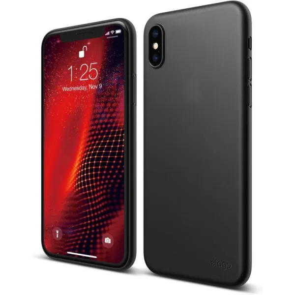 elago Inner Core Series iPhone Xs case Black  Thinnest and LightestSupport Wireless ChargingOnly Protects Against Scratches Compatible with iPhone Xs 2018Black