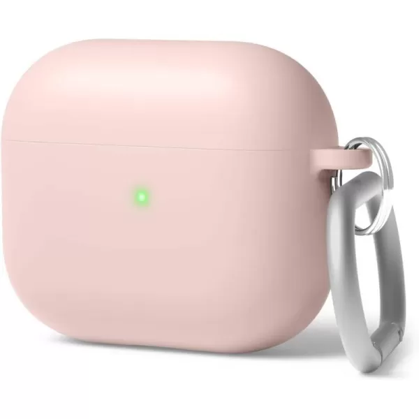 elago Liquid Hybrid Case Compatible with AirPods 3rd Generation Case  Compatible with AirPods 3 Case Cover Triple Layer Protection Keychain Included Wireless Charging Shock ResistantJean indigoLovely Pink