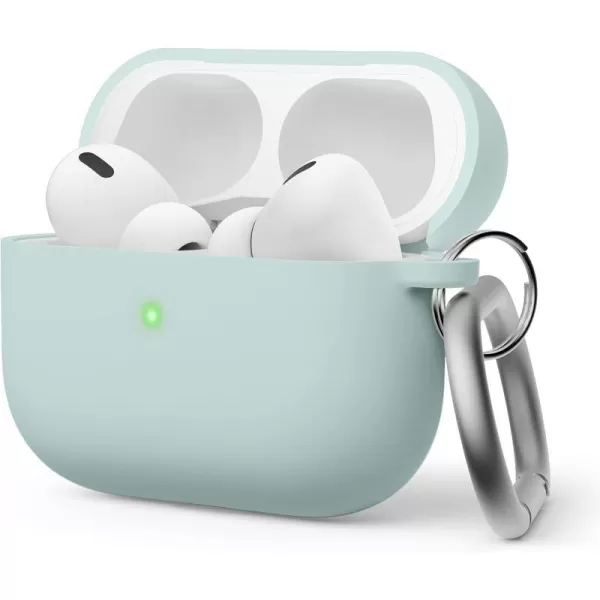 elago Liquid Hybrid Case Compatible with AirPods Pro 2nd Generation Case Cover  Compatible with AirPods Pro 2 Case Triple Layer Protection Keychain Included Dust Resistant Shockproof StoneMint