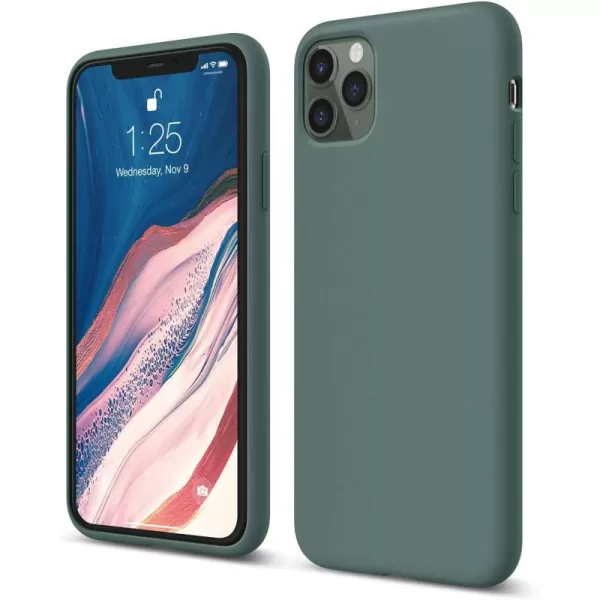 elago Liquid Silicone Case Compatible with iPhone 11 Pro Max Case 65 Inches Silicone Mobile Phone Case AllRound Protection 3Layer Protective Case Night Greenelago Liquid Silicone Case Compatible with iPhone 11 Pro Max Case 65 Inches Silicone Mobile Phone Case AllRound Protection 3Layer Protective Case Night Green