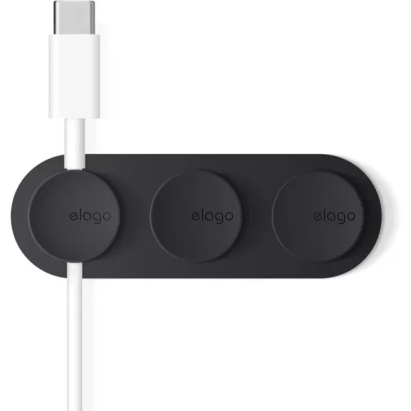 elago Magnetic Cable Management Buttons Magnetic cable holder Organize 3 Cables Powerful magnets Reusable Sticker Attaches to Surface Desk Organization WhiteBlack