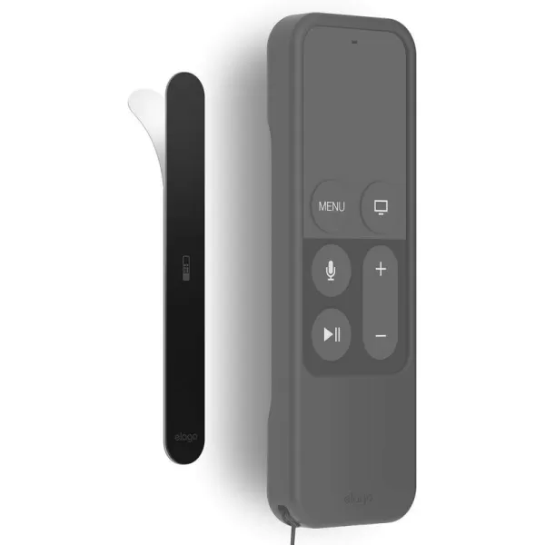 elago Metal Plate Compatible with R1 2022 Apple TV 4K Siri Remote 3rd Generation Case  Powerful Magnets Stick to Plate Adhesive Tape Included Minimalistic Design Complete Access 2 Plates IncludedApple TV Siri Remote 1st Generation