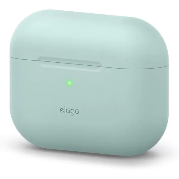 elago Original Case Compatible with Apple AirPods Pro Case  Protective Silicone Cover AntiSlip Coating Precise Cutout Supports Wireless Charging Nightglow BlueBaby Mint