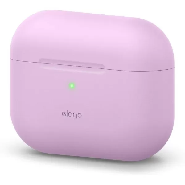 elago Original Case Compatible with Apple AirPods Pro Case  Protective Silicone Cover AntiSlip Coating Precise Cutout Supports Wireless Charging Nightglow BlueLavender