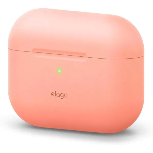 elago Original Case Compatible with Apple AirPods Pro Case  Protective Silicone Cover AntiSlip Coating Precise Cutout Supports Wireless Charging Nightglow BluePeach