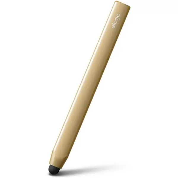 elago Premium Aluminum Stylus Pens for All Touch Screen TabletsPhones ChocolateGold