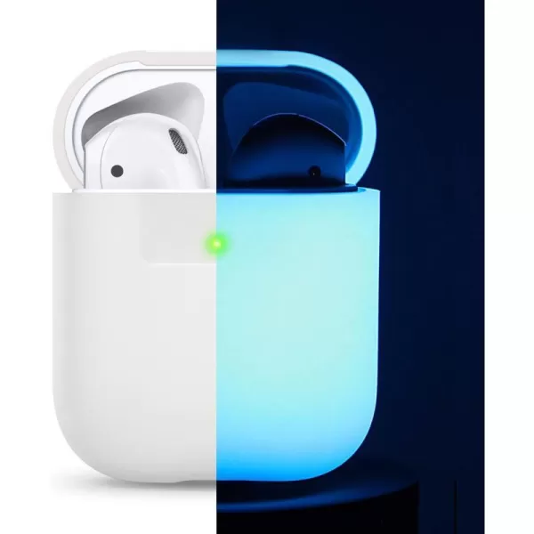 elago Premium Silicone AirPods Case Designed for Apple AirPods 1 and 2 Front LED Visible PeachMulti