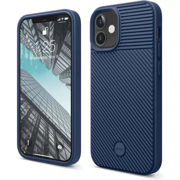 elago Protective Cushion Case Compatible with iPhone 12 Mini 2020 Black  Shock Absorbing Design Wireless Charging Supported Durable TPU Material US Patent RegisteredJean Indigo