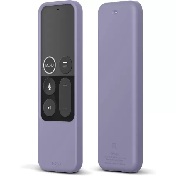 elago R2 Slim Case Compatible with Apple TV Siri Remote 1st Generation Sand Pink  Slim Design ScratchFree Silicone Shock Absorption Full AccessLavender Grey