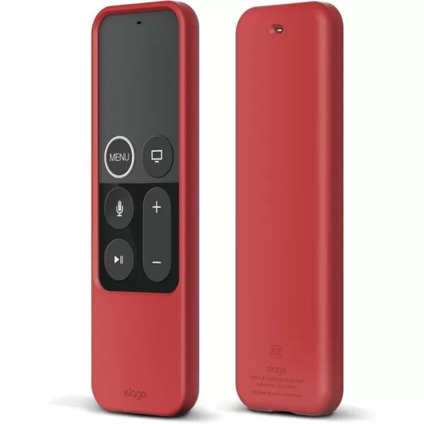 elago R2 Slim Case Compatible with Apple TV Siri Remote 1st Generation Sand Pink  Slim Design ScratchFree Silicone Shock Absorption Full AccessRed