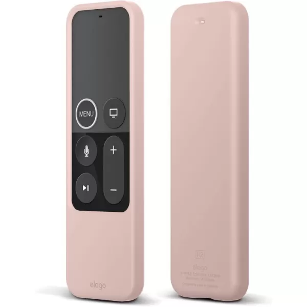 elago R2 Slim Case Compatible with Apple TV Siri Remote 1st Generation Sand Pink  Slim Design ScratchFree Silicone Shock Absorption Full AccessSand Pink