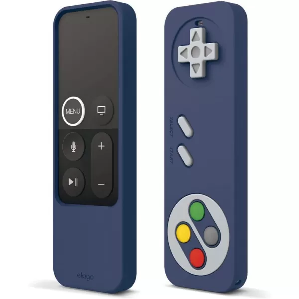 elago R4 Retro Apple TV Remote Case Compatible with Apple TV Siri Remote 1st Generation  Classic Controller Design NonFunctional Lanyard Included US Patent Registered Jean IndigoJean Indigo