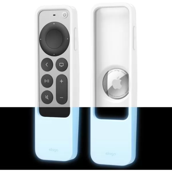 elago R5 Locator Case Compatible with 2022 Apple TV 4K Siri Remote 3rd Gen Compatible with 2021 Apple TV Siri Remote 2nd Gen and Compatible with Apple AirTag  Lanyard Included Jean IndigoNightglow Blue